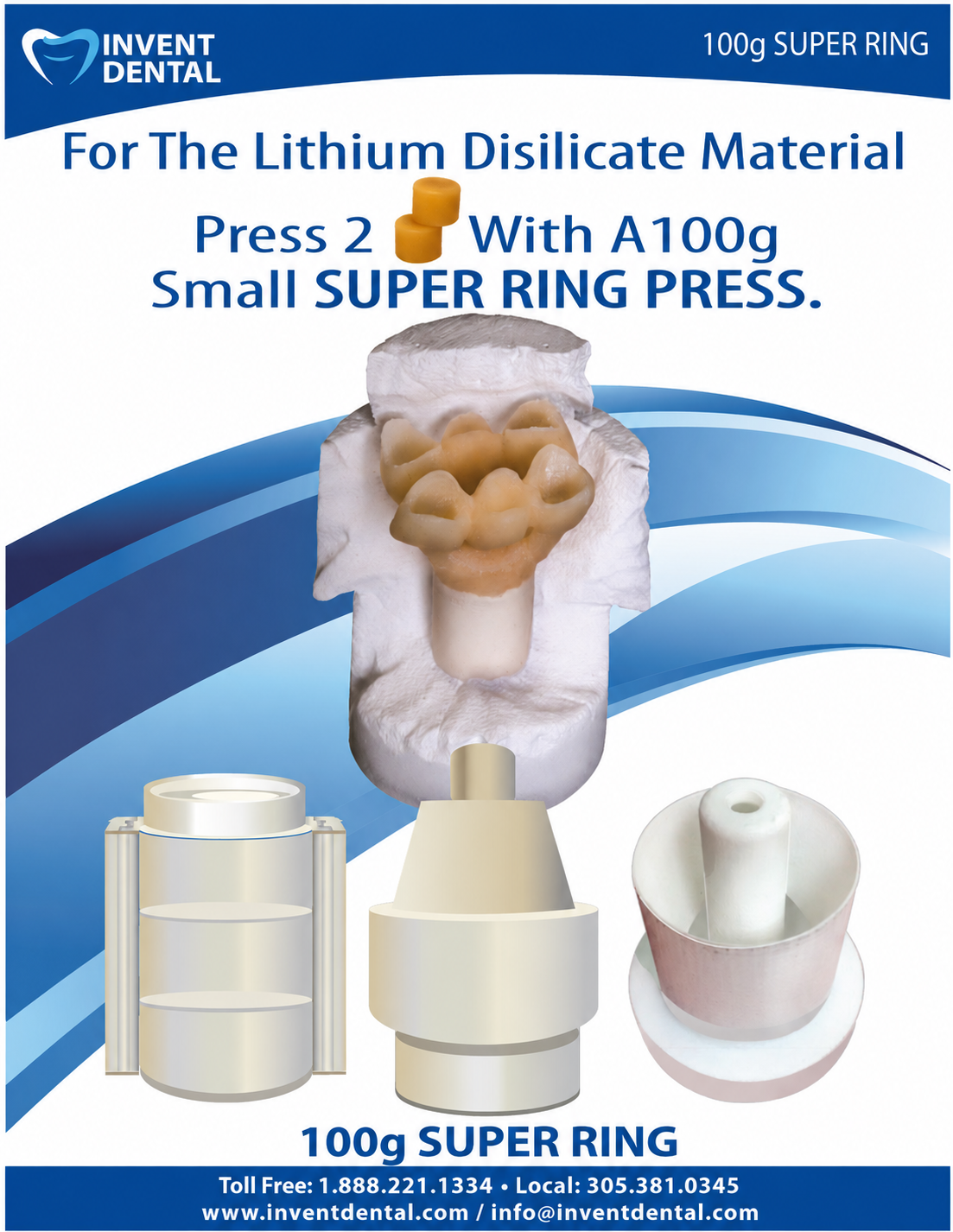 100g Super Ring Press — For The Lithium Disilicate Material.